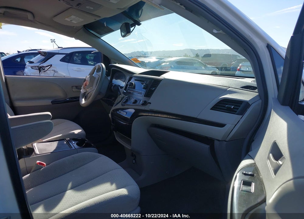 2012 TOYOTA SIENNA LE V6 8 PASSENGER VIN: 5TDKK3DC6CS210614