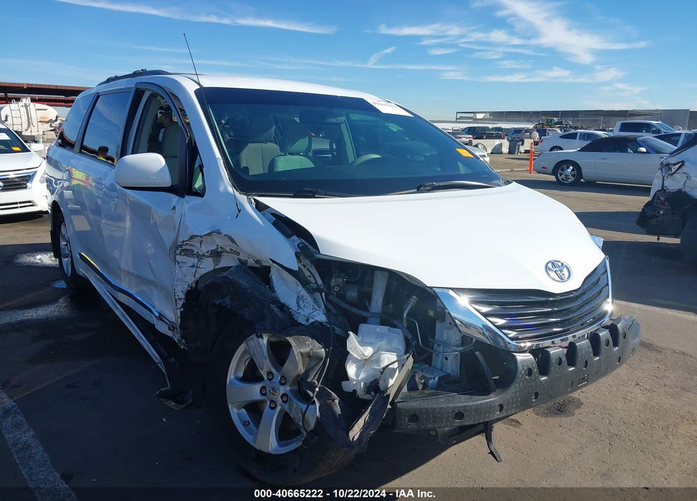 2012 TOYOTA SIENNA LE V6 8 PASSENGER VIN: 5TDKK3DC6CS210614