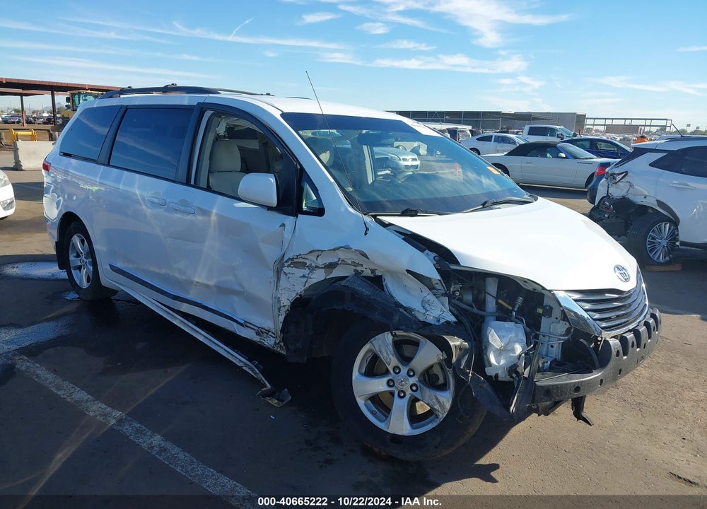 2012 TOYOTA SIENNA LE V6 8 PASSENGER VIN: 5TDKK3DC6CS210614