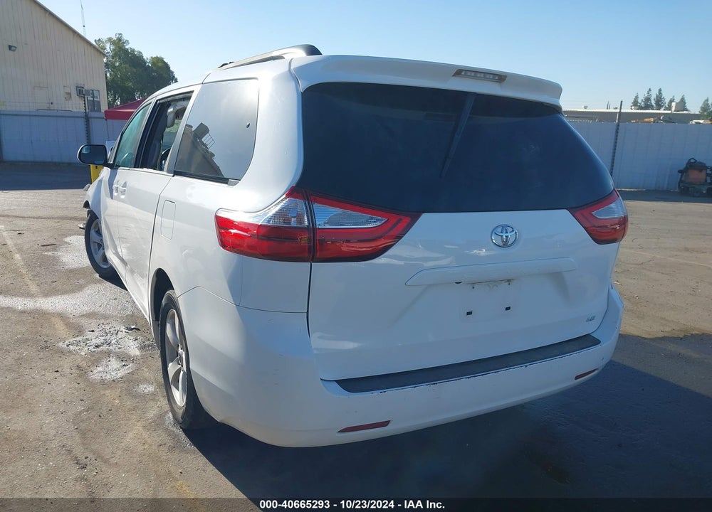 2017 TOYOTA SIENNA LE 8 PASSENGER VIN: 5TDKZ3DC3HS820246