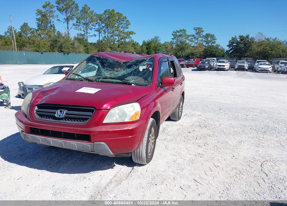 2004 HONDA PILOT EX-L VIN: 2HKYF18504H552517