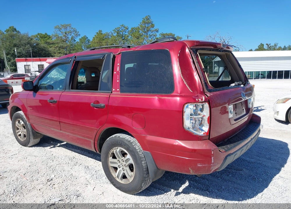 2004 HONDA PILOT EX-L VIN: 2HKYF18504H552517