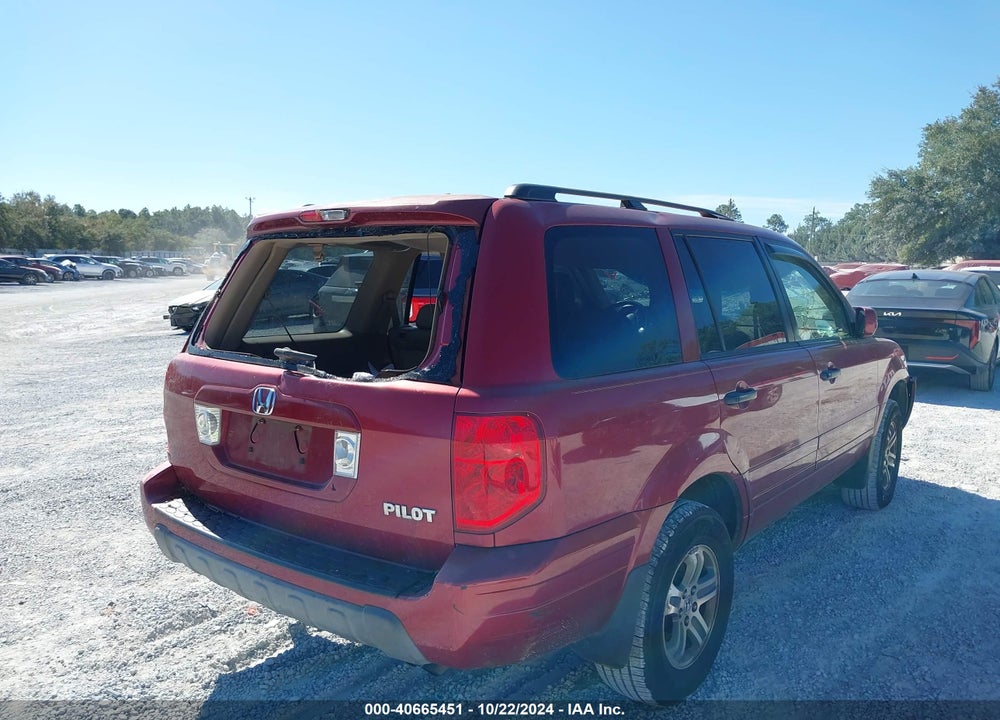 2004 HONDA PILOT EX-L VIN: 2HKYF18504H552517