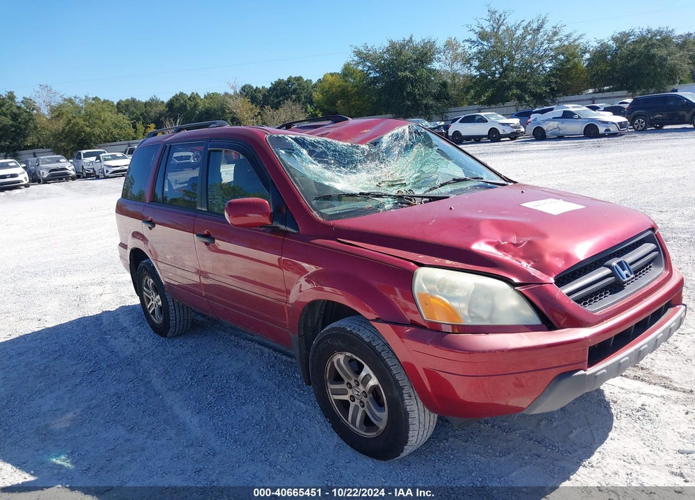 2004 HONDA PILOT EX-L VIN: 2HKYF18504H552517