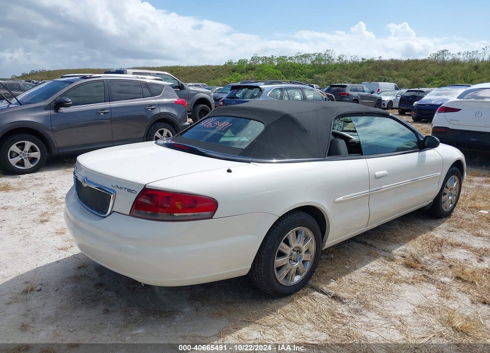 2004 CHRYSLER SEBRING LIMITED VIN: 1C3EL65R04N375813
