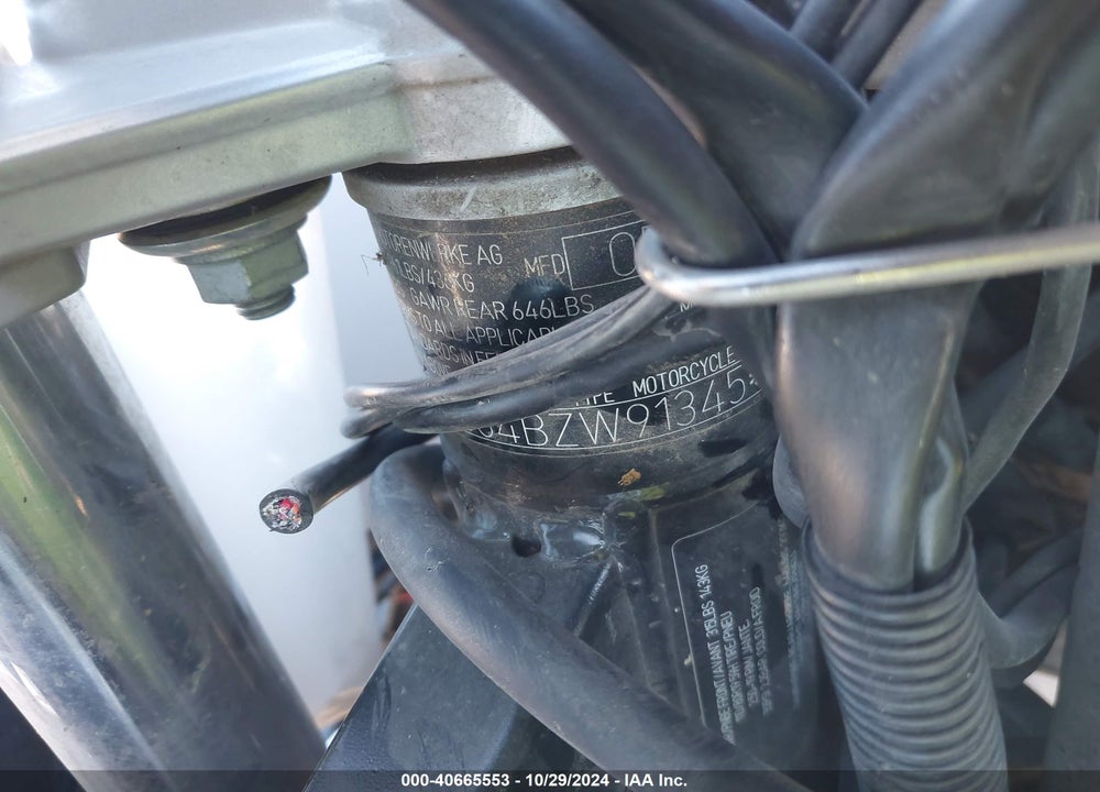 2011 BMW F650 GS VIN: WB1022804BZW91345