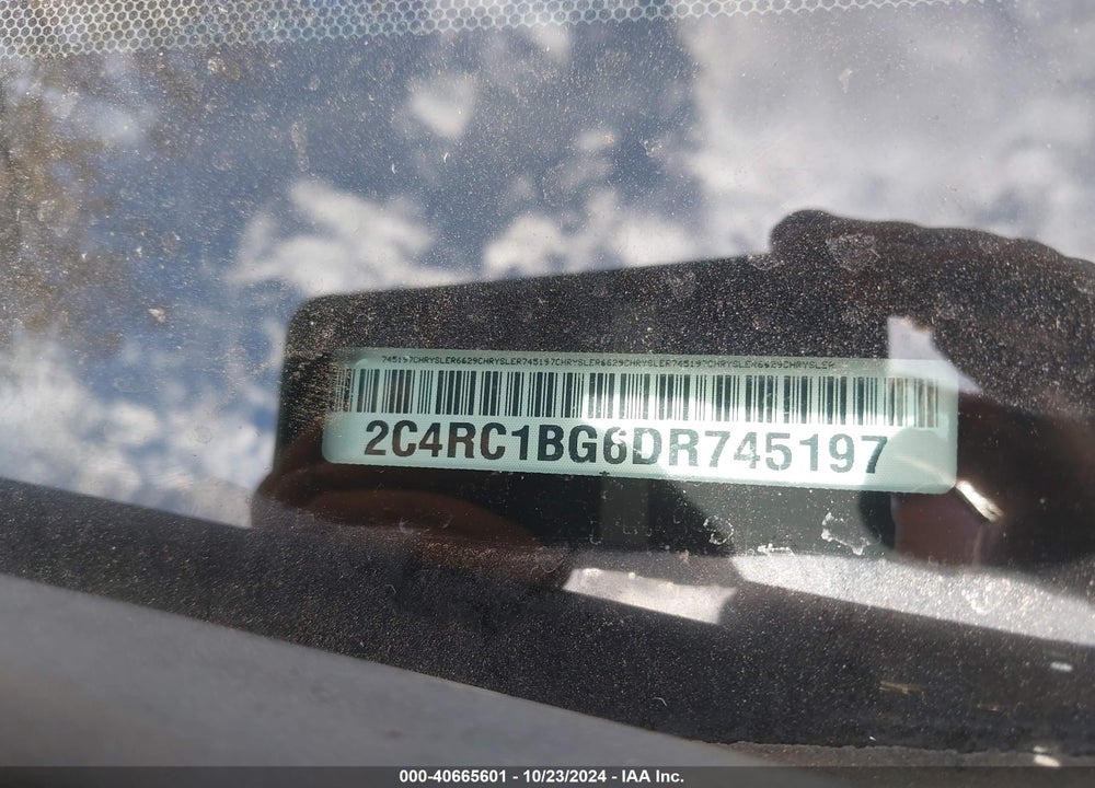 2013 CHRYSLER TOWN & COUNTRY TOURING VIN: 2C4RC1BG6DR745197