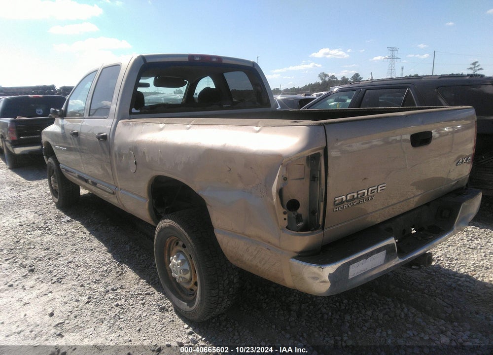 2003 DODGE RAM 2500 SLT/LARAMIE/ST VIN: 3D7KU286X3G755888