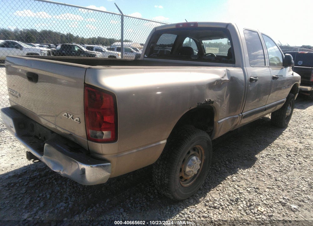 2003 DODGE RAM 2500 SLT/LARAMIE/ST VIN: 3D7KU286X3G755888