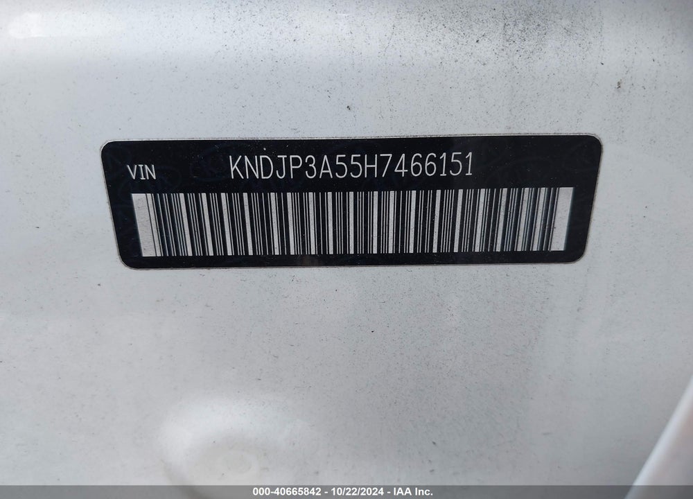 2017 KIA SOUL VIN: KNDJP3A55H7466151