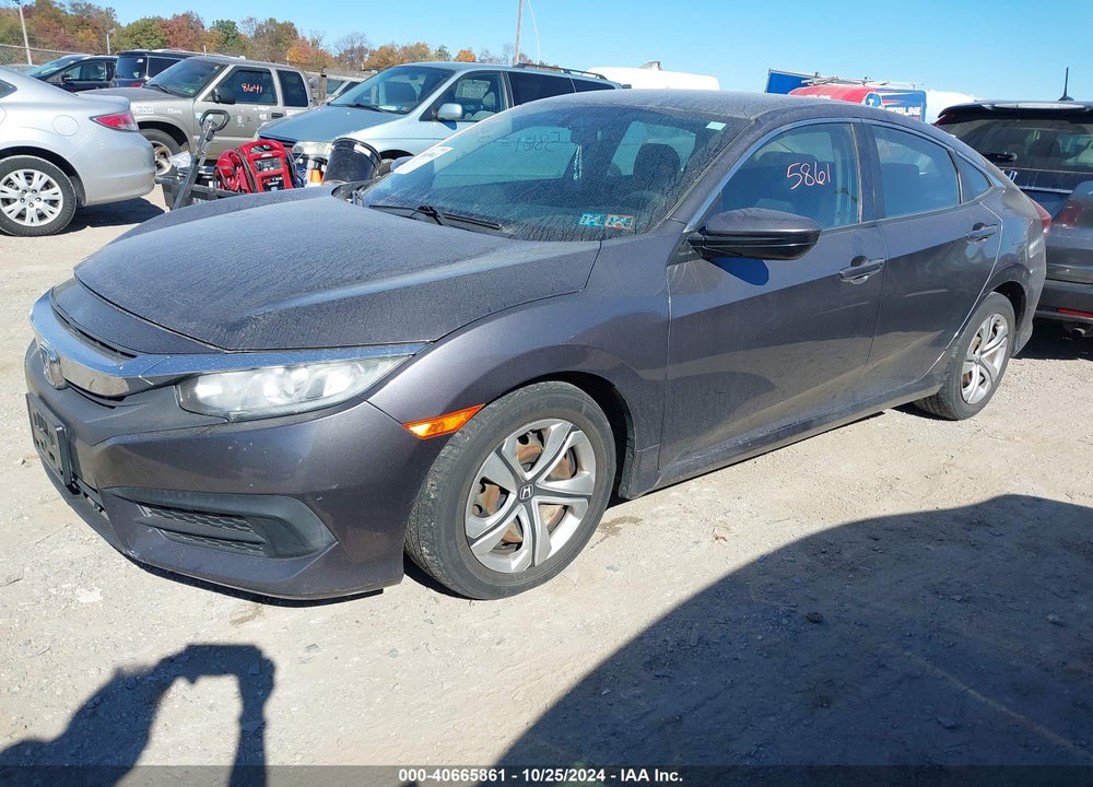 2017 HONDA CIVIC LX VIN: 19XFC2F51HE217950