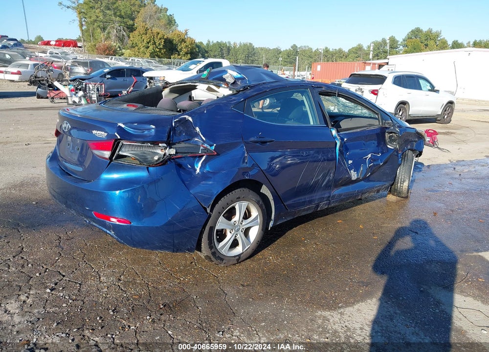 2016 HYUNDAI ELANTRA VALUE EDITION VIN: 5NPDH4AE6GH768400