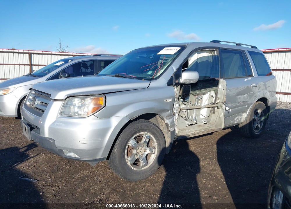 2007 HONDA PILOT EX VIN: 2HKYF18467H512714