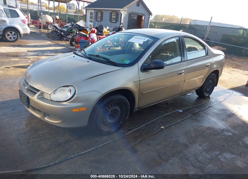 2002 DODGE NEON SE VIN: 1B3ES46C42D538089