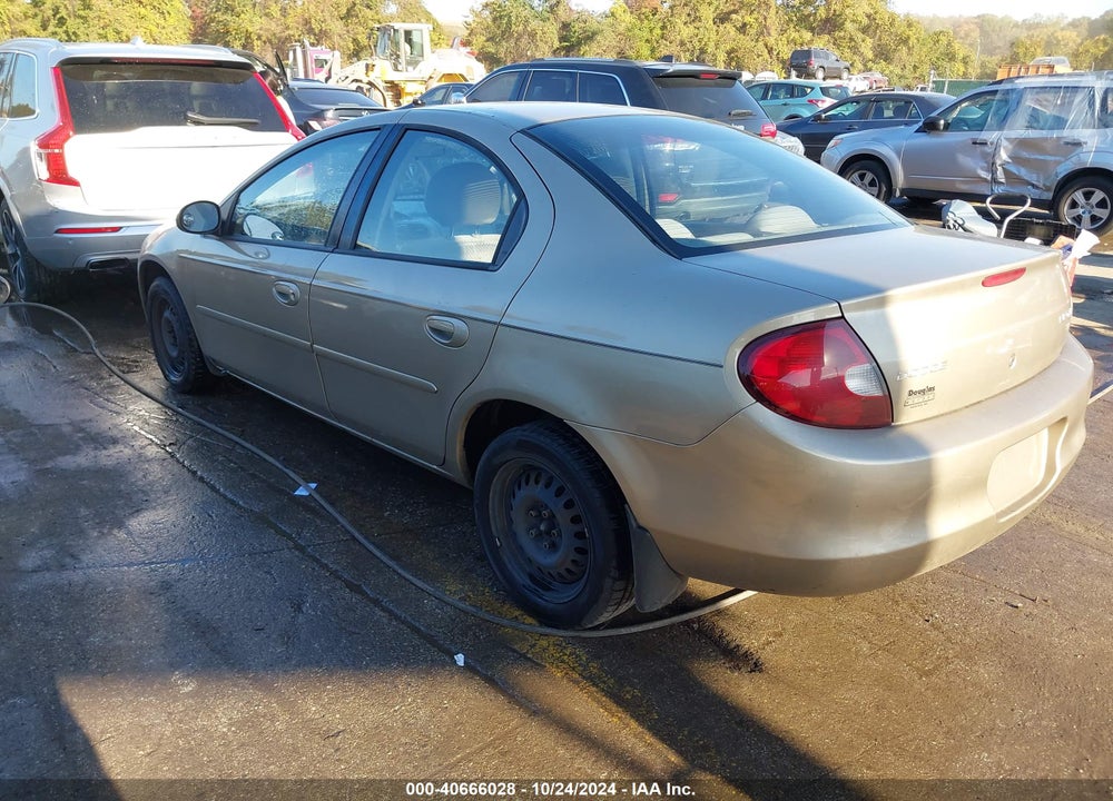 2002 DODGE NEON SE VIN: 1B3ES46C42D538089