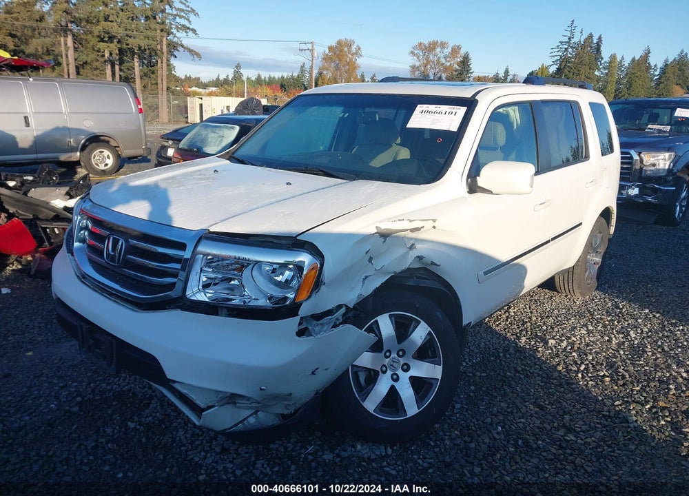 2012 HONDA PILOT TOURING VIN: 5FNYF4H95CB074385