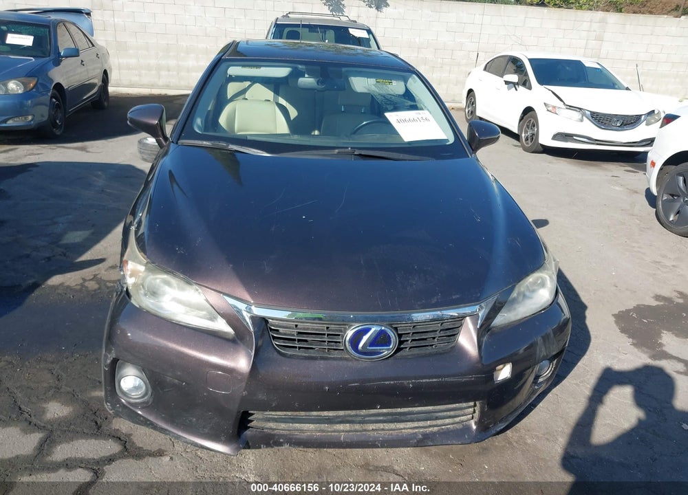 2012 LEXUS CT 200H PREMIUM VIN: JTHKD5BH1C2098797