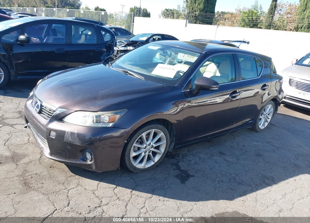 2012 LEXUS CT 200H PREMIUM VIN: JTHKD5BH1C2098797