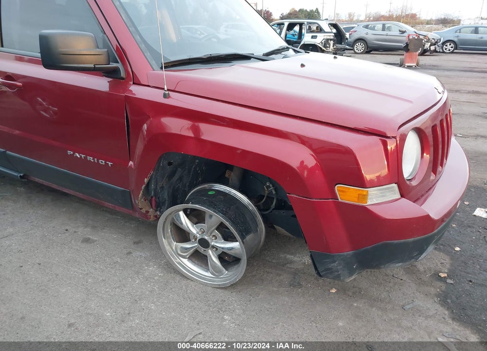 2012 JEEP PATRIOT LATITUDE VIN: 1C4NJPFB6CD636665