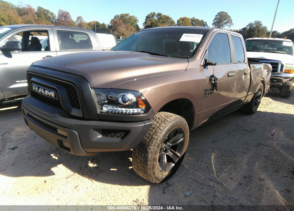 2021 RAM 1500 CLASSIC WARLOCK 4X4 6'4 BOX VIN: 1C6RR7GG7MS560365