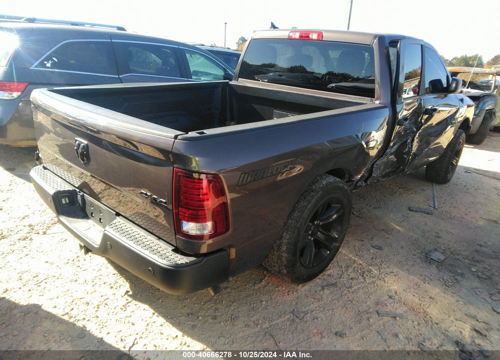 2021 RAM 1500 CLASSIC WARLOCK 4X4 6'4 BOX VIN: 1C6RR7GG7MS560365
