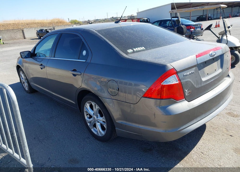 2012 FORD FUSION SE VIN: 3FAHP0HA9CR327700