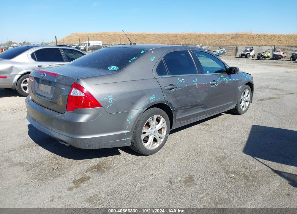2012 FORD FUSION SE VIN: 3FAHP0HA9CR327700