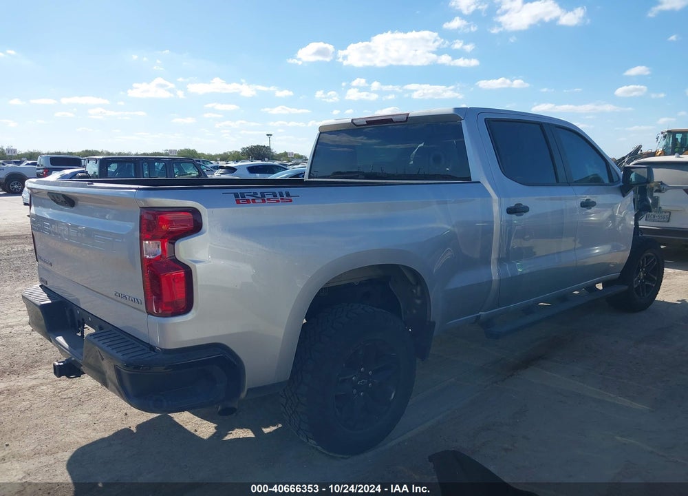 2022 CHEVROLET SILVERADO 1500 4WD STANDARD BED CUSTOM TRAIL BOSS VIN: 3GCPDCEK0NG550252