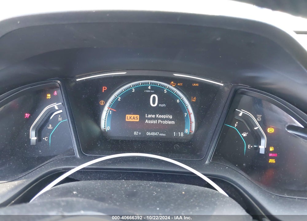 2019 HONDA CIVIC LX VIN: 19XFC2F64KE029424