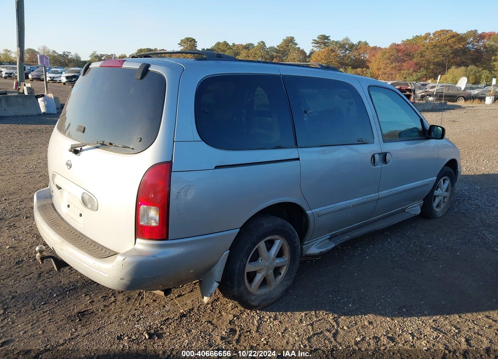 2001 NISSAN QUEST GLE VIN: 4N2ZN17T61D809718