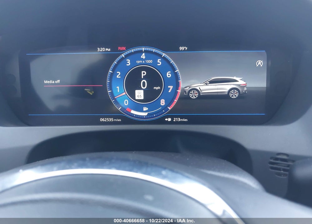 2020 JAGUAR F-PACE SVR P550 AWD AUTOMATIC VIN: SADCZ2EE0LA620420