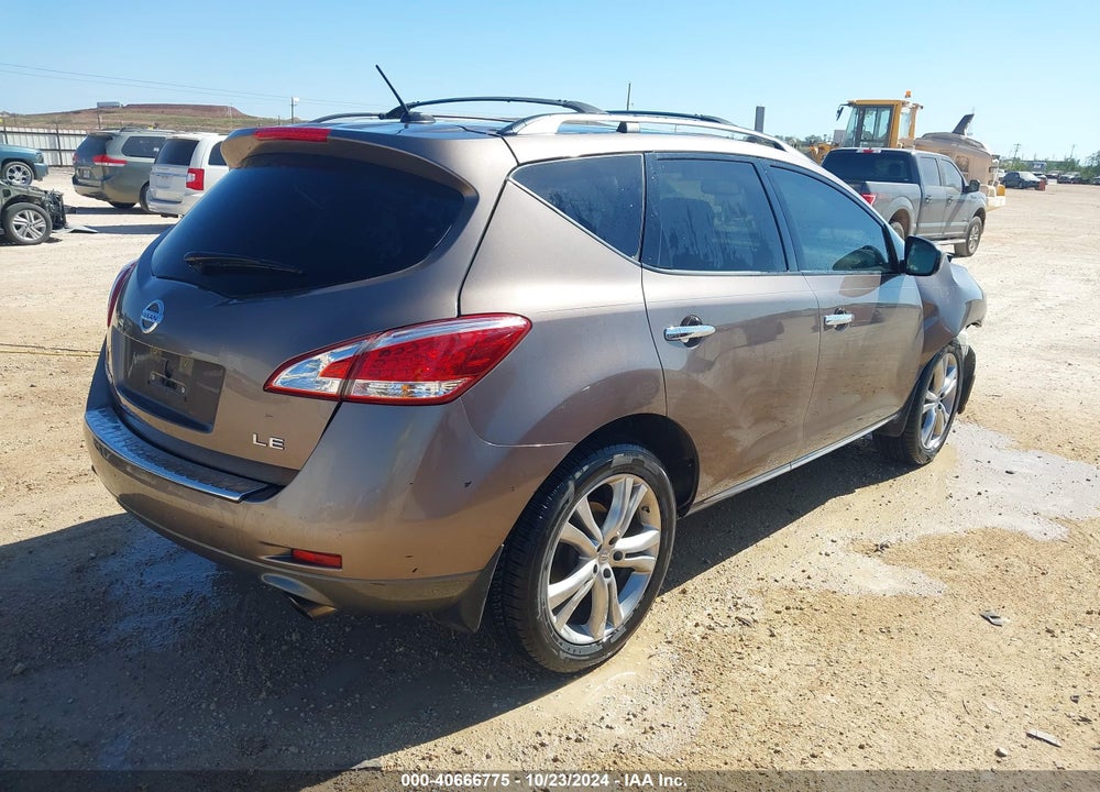 2011 NISSAN MURANO LE VIN: JN8AZ1MU4BW061580