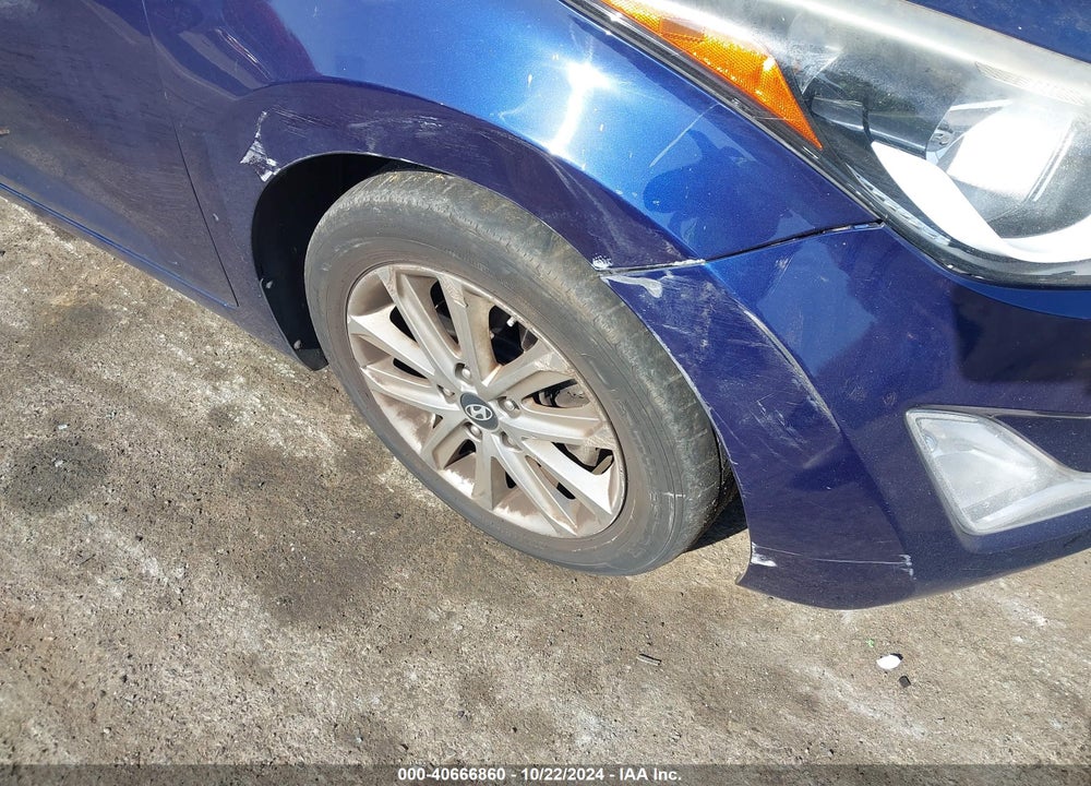 2014 HYUNDAI ELANTRA SE VIN: 5NPDH4AE9EH481954