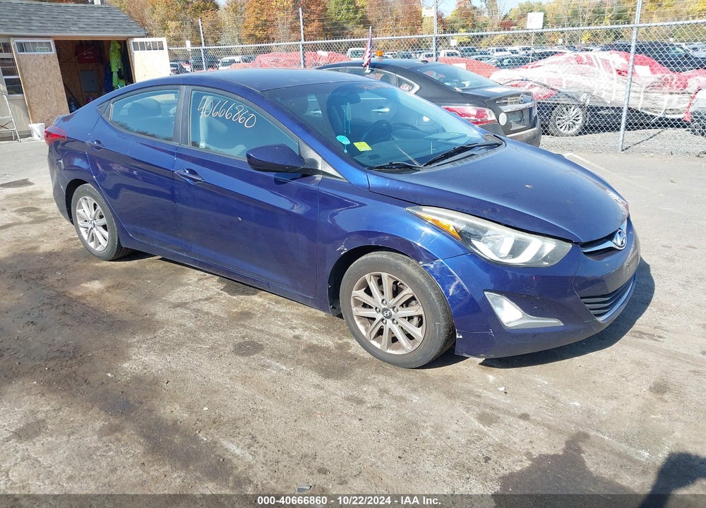2014 HYUNDAI ELANTRA SE VIN: 5NPDH4AE9EH481954