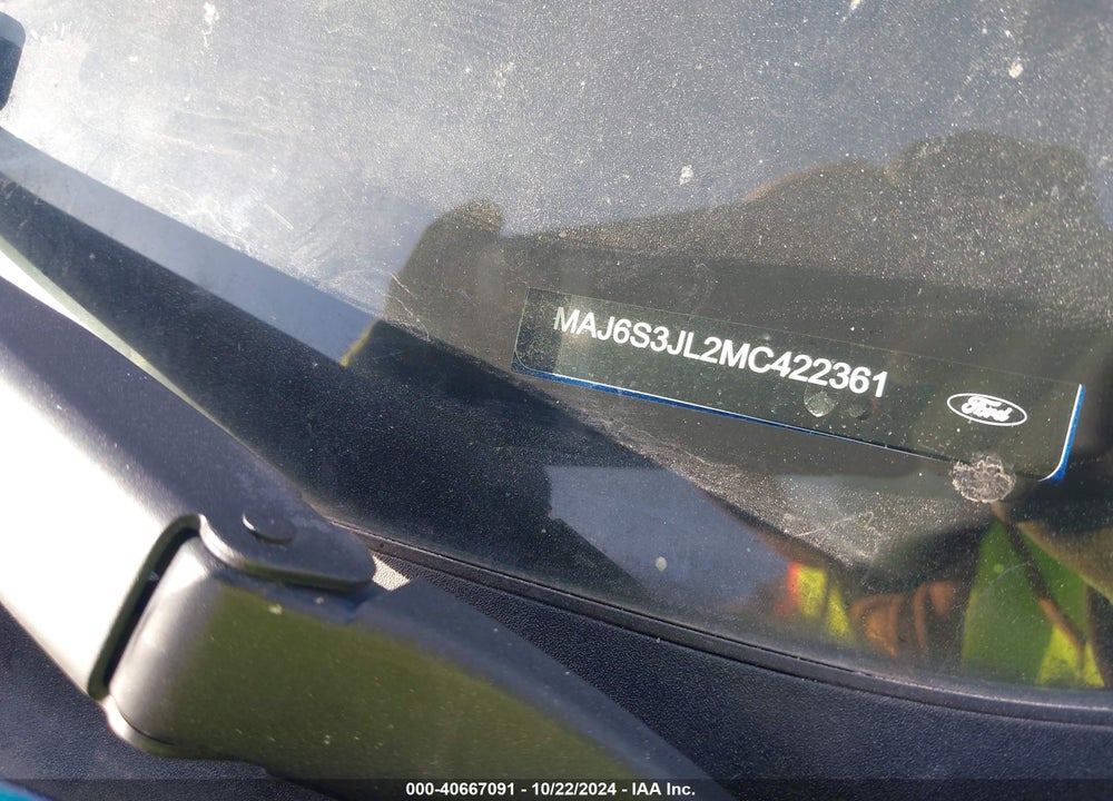 2021 FORD ECOSPORT SES VIN: MAJ6S3JL2MC422361