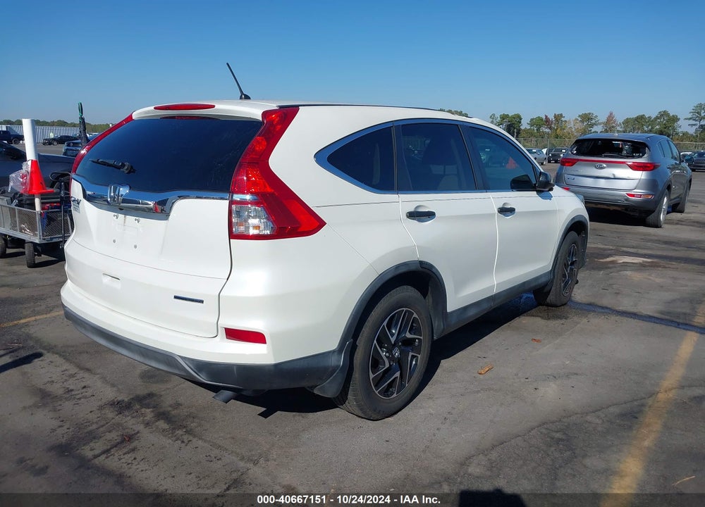 2016 HONDA CR-V SE VIN: 5J6RM3H47GL031558