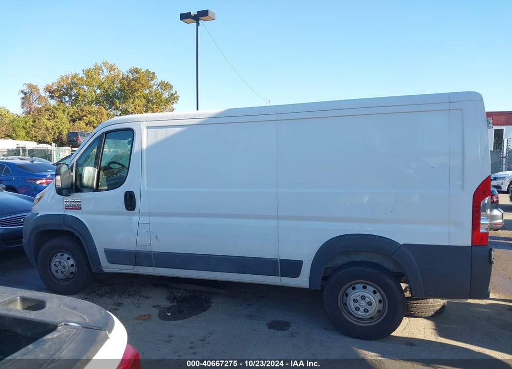 2017 RAM PROMASTER 1500 LOW ROOF 136 WB VIN: 3C6TRVAG7HE536529