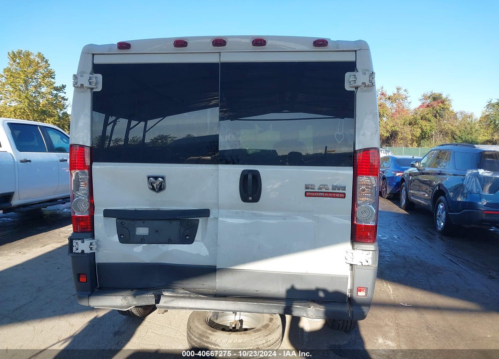 2017 RAM PROMASTER 1500 LOW ROOF 136 WB VIN: 3C6TRVAG7HE536529