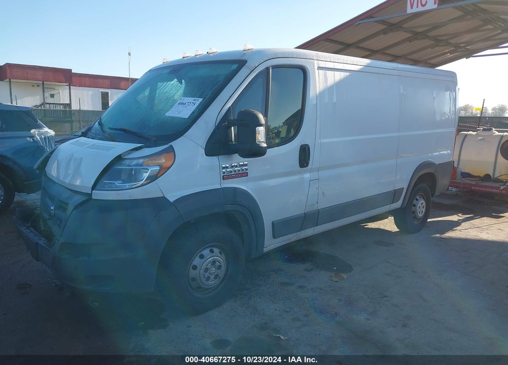 2017 RAM PROMASTER 1500 LOW ROOF 136 WB VIN: 3C6TRVAG7HE536529