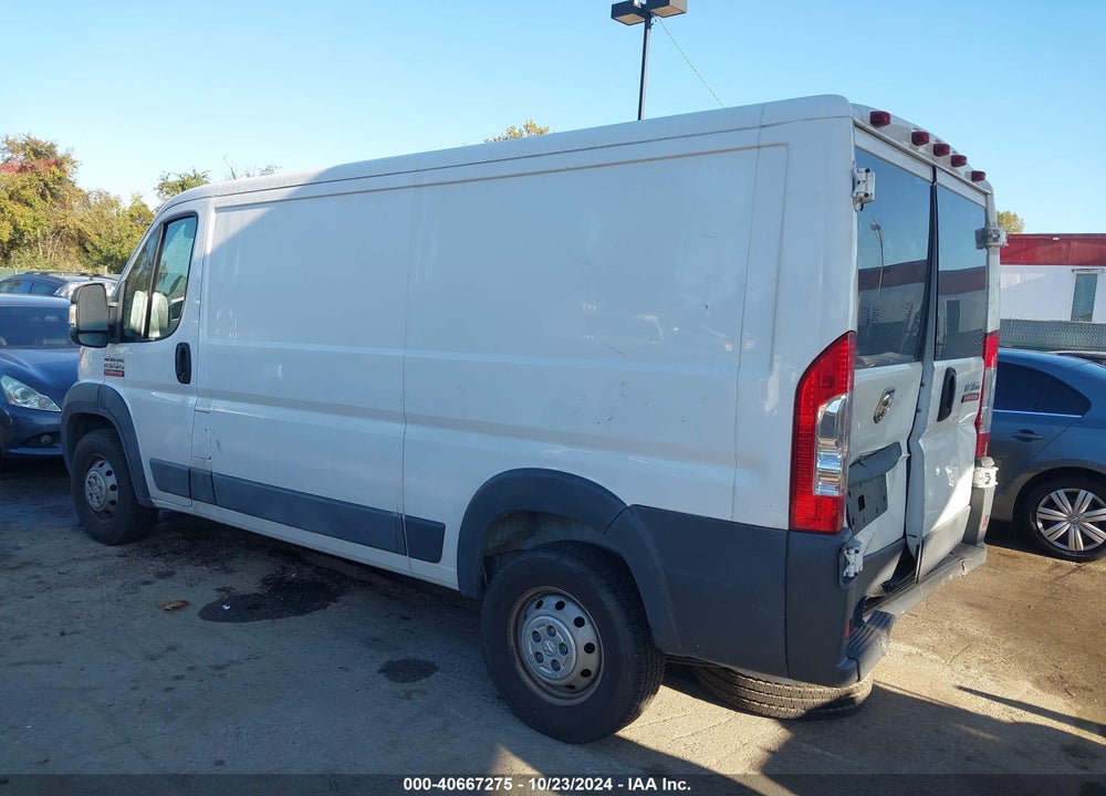 2017 RAM PROMASTER 1500 LOW ROOF 136 WB VIN: 3C6TRVAG7HE536529