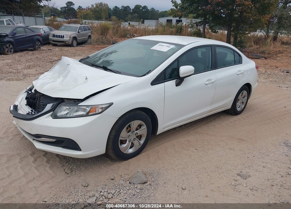 2015 HONDA CIVIC LX VIN: 19XFB2F54FE122086