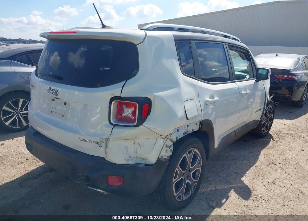 2015 JEEP RENEGADE LIMITED VIN: ZACCJADT0FPB74724