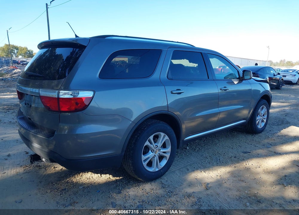2012 DODGE DURANGO SXT VIN: 1C4RDHAG7CC204819