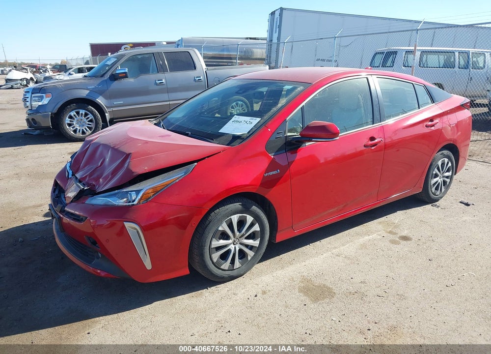 2019 TOYOTA PRIUS XLE VIN: JTDL9RFU2K3010922