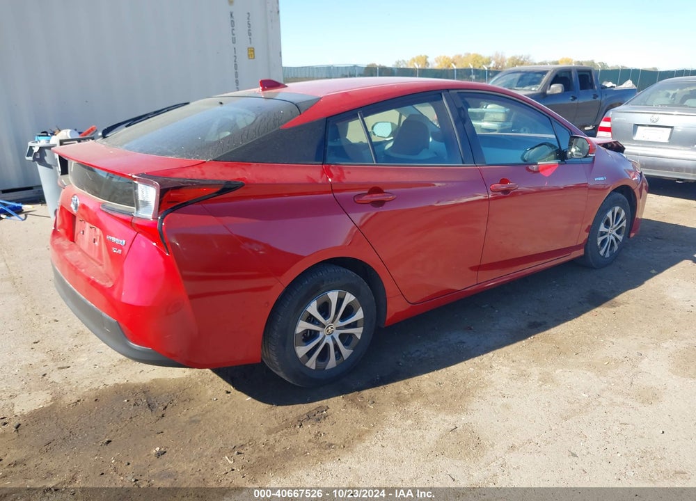 2019 TOYOTA PRIUS XLE VIN: JTDL9RFU2K3010922
