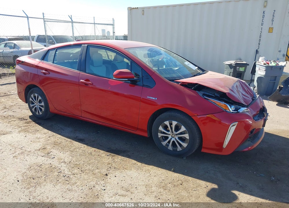 2019 TOYOTA PRIUS XLE VIN: JTDL9RFU2K3010922