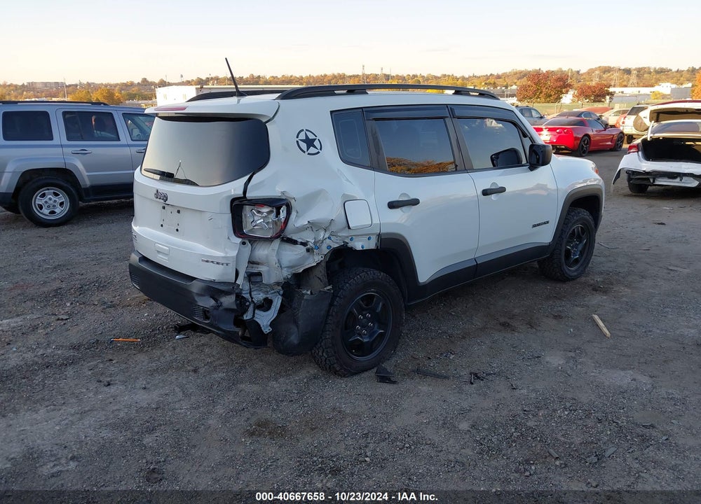 2018 JEEP RENEGADE SPORT 4X4 VIN: ZACCJBAB3JPH46993