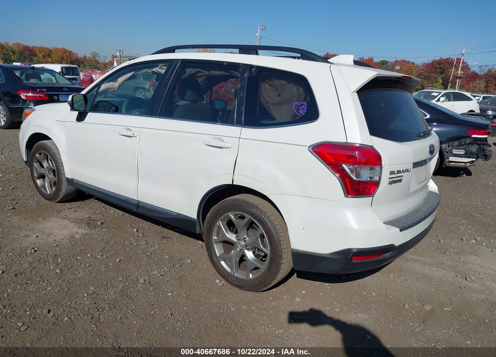 2016 SUBARU FORESTER 2.5I TOURING VIN: JF2SJAXC9GH503230