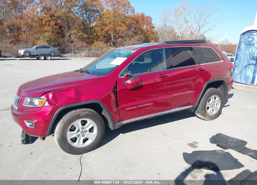 2014 JEEP GRAND CHEROKEE LAREDO VIN: 1C4RJFAG7EC516171