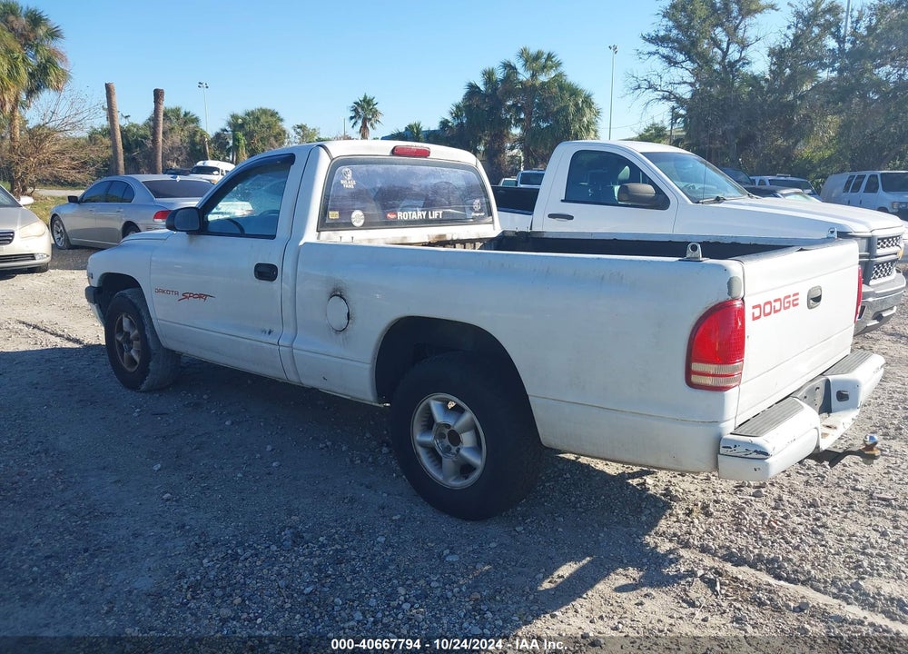 1999 DODGE DAKOTA SLT/SPORT VIN: 1B7FL26X3XS156985